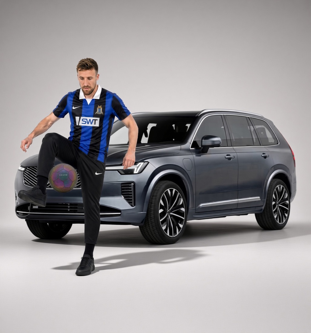 Volvo XC90 mit Eintracht-Trier-Spieler